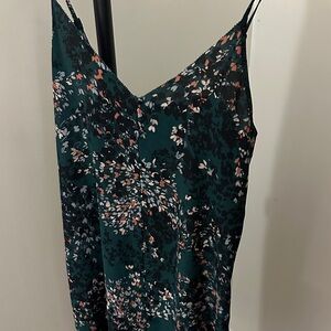 Floral Green Mini Dress